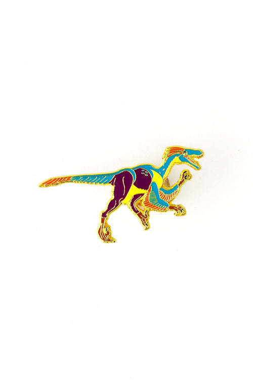Velociraptor Enamel Pin (Velociraptor mongoliensis), Default Title at Stemcell Science Shop
