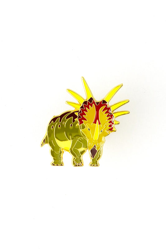 Styracosaurus Enamel Pin (Styracosaurus albertensis) - Stemcell Science Shop