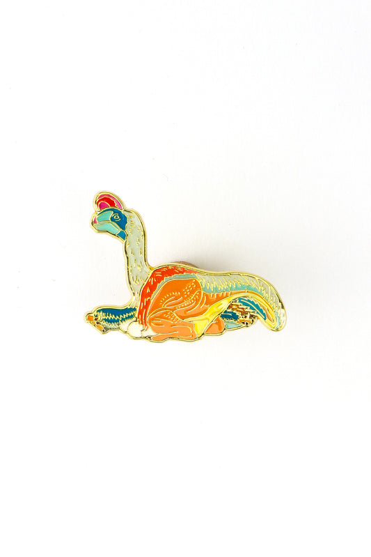 Oviraptor Enamel Pin (Oviraptor philoceratops) - Stemcell Science Shop