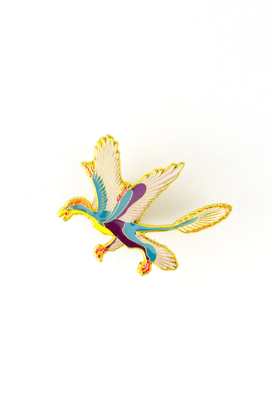 Microraptor Enamel Pin (Microraptor gui) - Stemcell Science Shop