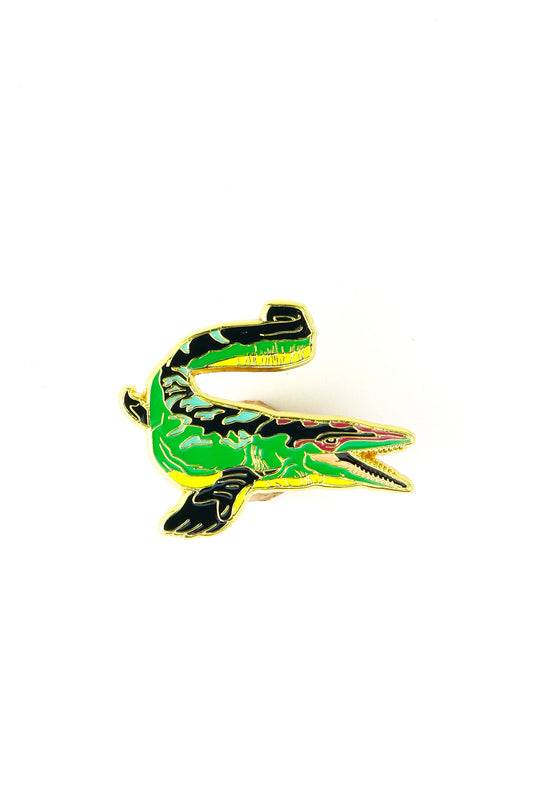 Mosasaurus Enamel Pin (Mosasaurus hoffmanni) - Stemcell Science Shop