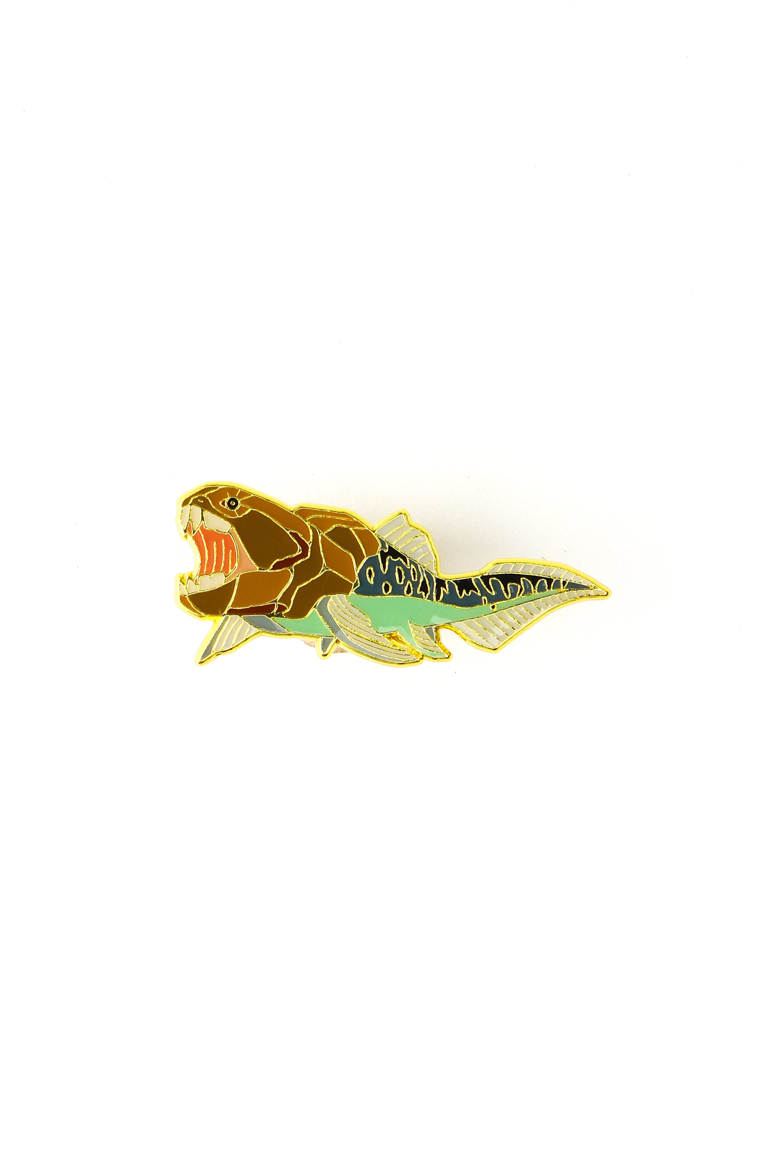 Dunkleosteus Enamel Pin (Dunkleosteus terrelli), Default Title at Stemcell Science Shop