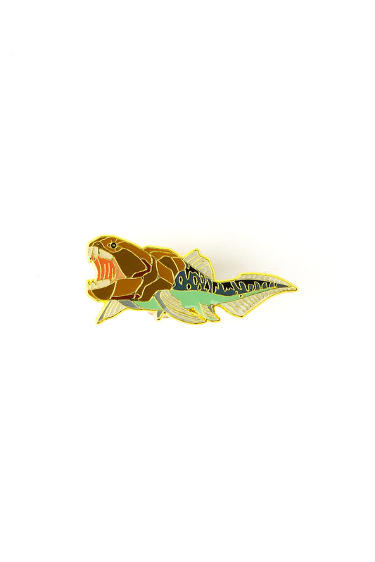 Dunkleosteus Enamel Pin (Dunkleosteus terrelli) - Stemcell Science Shop