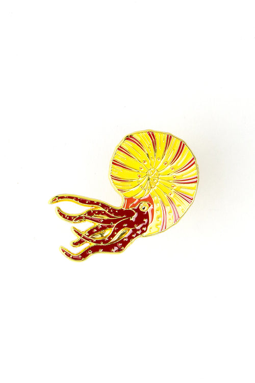 Ammonite Enamel Pin (Ammonoidea), Default Title at Stemcell Science Shop