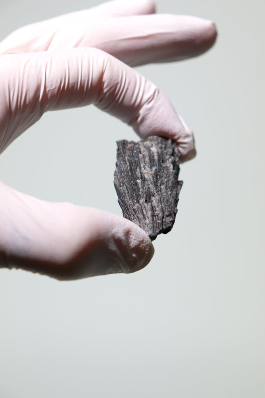 Black Kyanite Fan