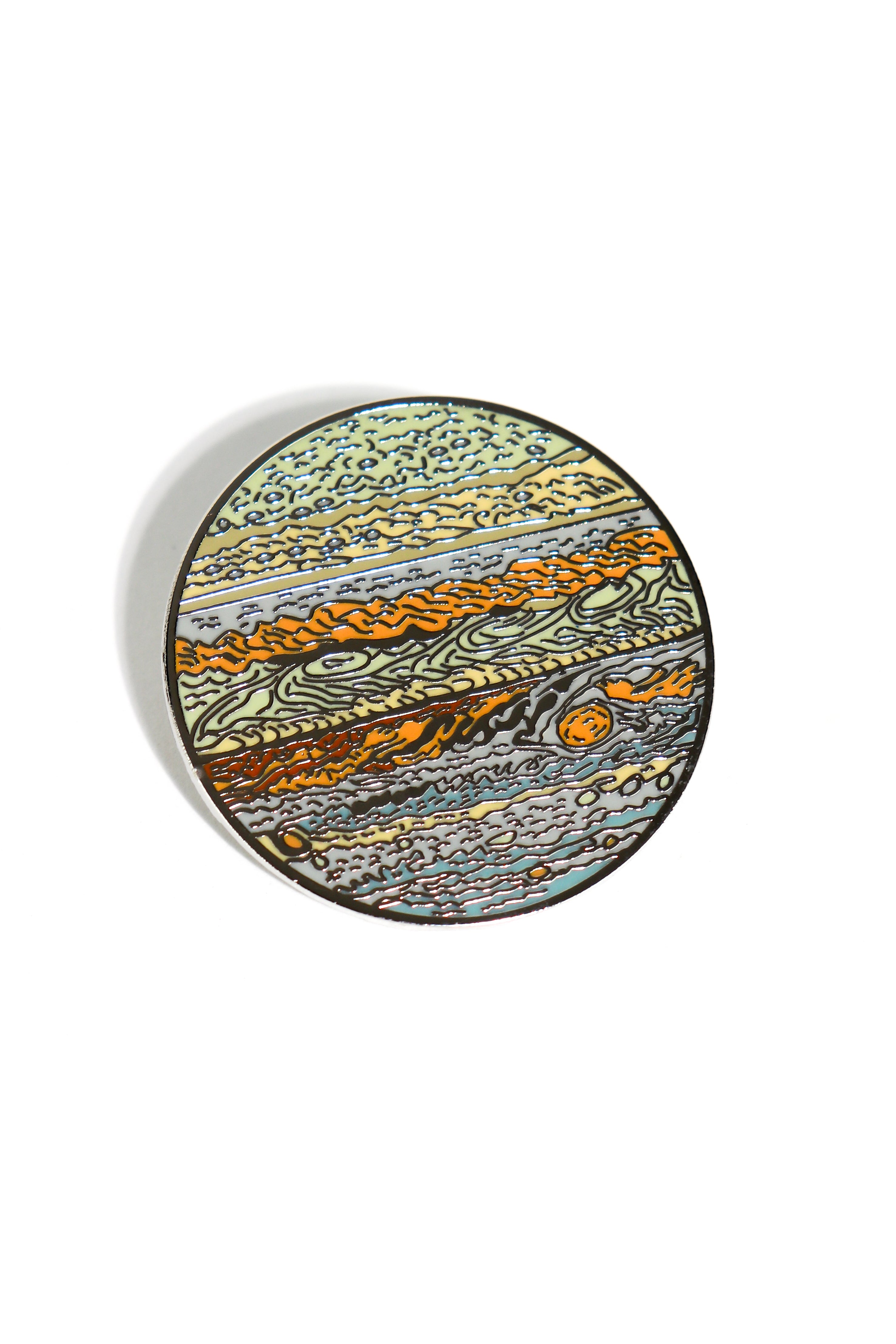 Planet Jupiter Enamel Pin—Fast Shipping