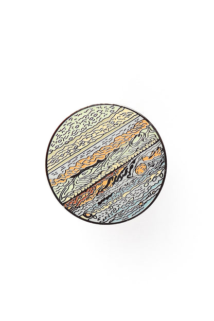 Planet Jupiter Enamel Pin
