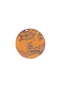 Planet Mars Enamel Pin—Fast Shipping