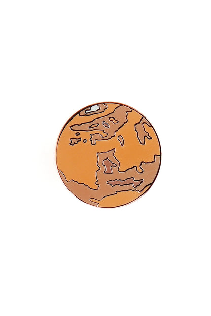 Planet Mars Enamel Pin