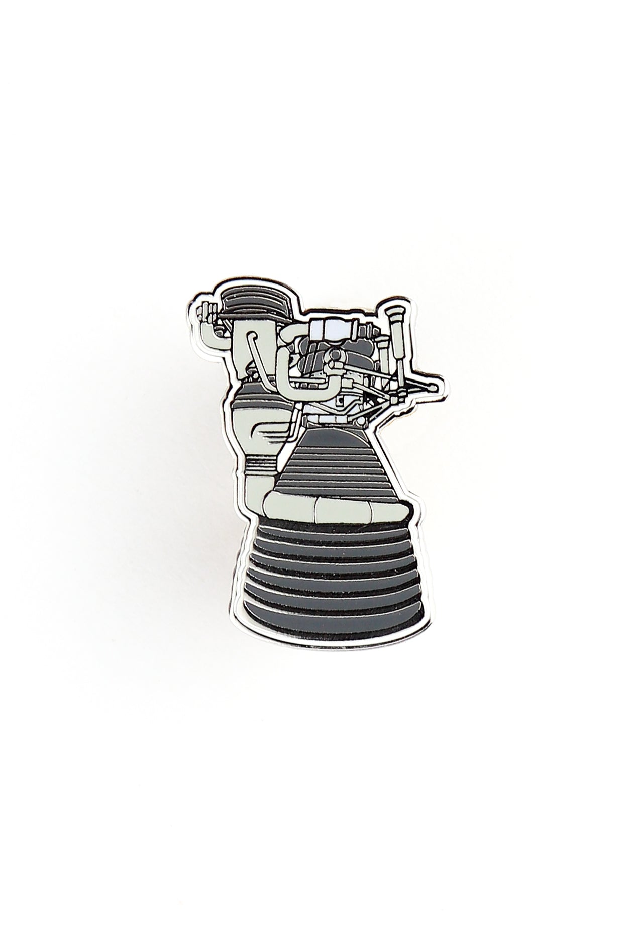 NASA Saturn V Rocket Engine Enamel Pin - Fast Shipping