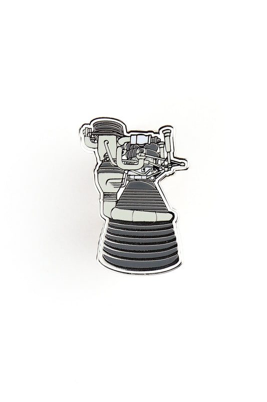 NASA Saturn V Rocket Engine Enamel Pin