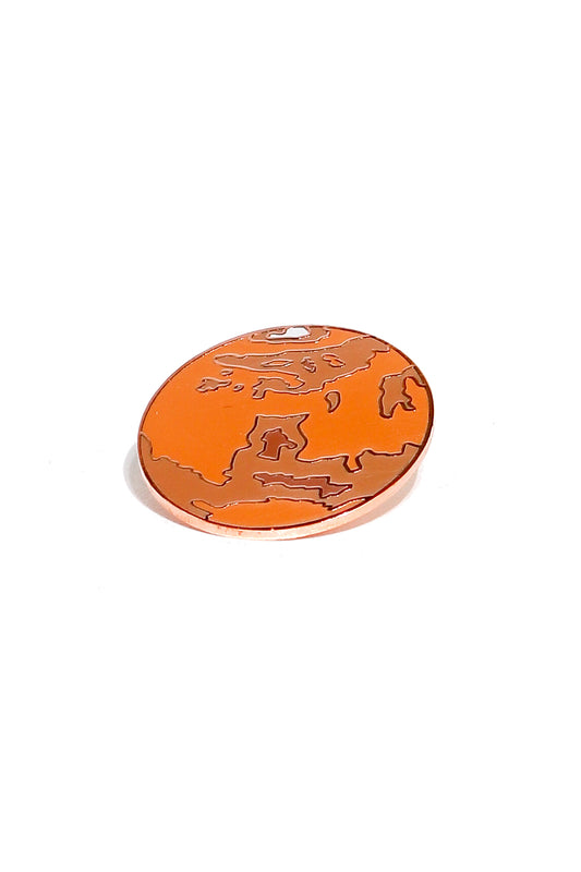 Planet Mars Enamel Pin