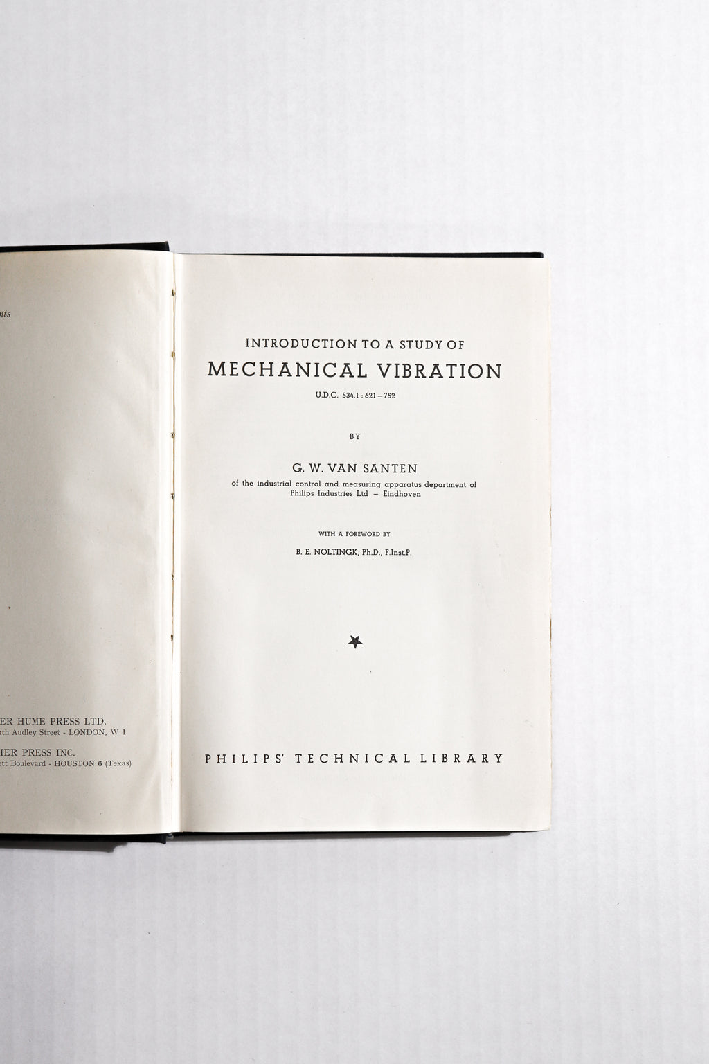 Introduction to a Study of Mechanical Vibration