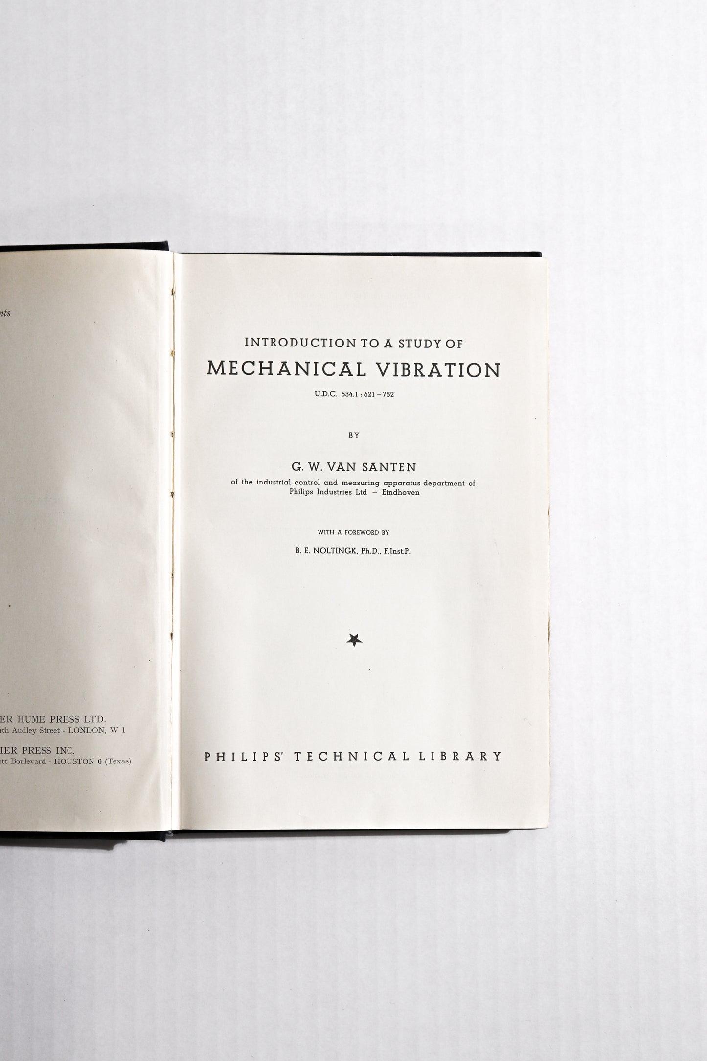 Introduction to a Study of Mechanical Vibration