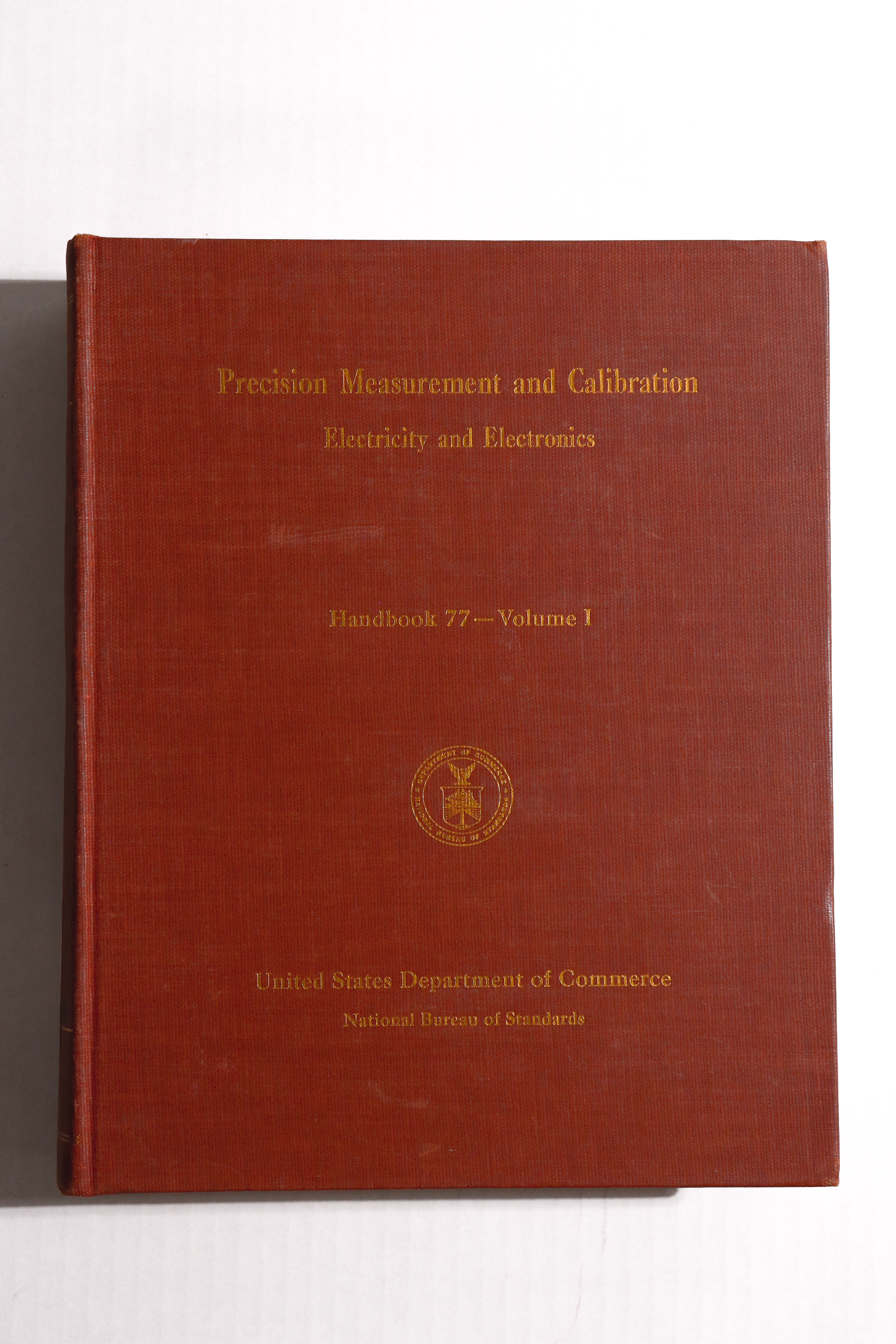 Precision Measurement and Calibration: Handbook77, Volume 1 – Stemcell ...
