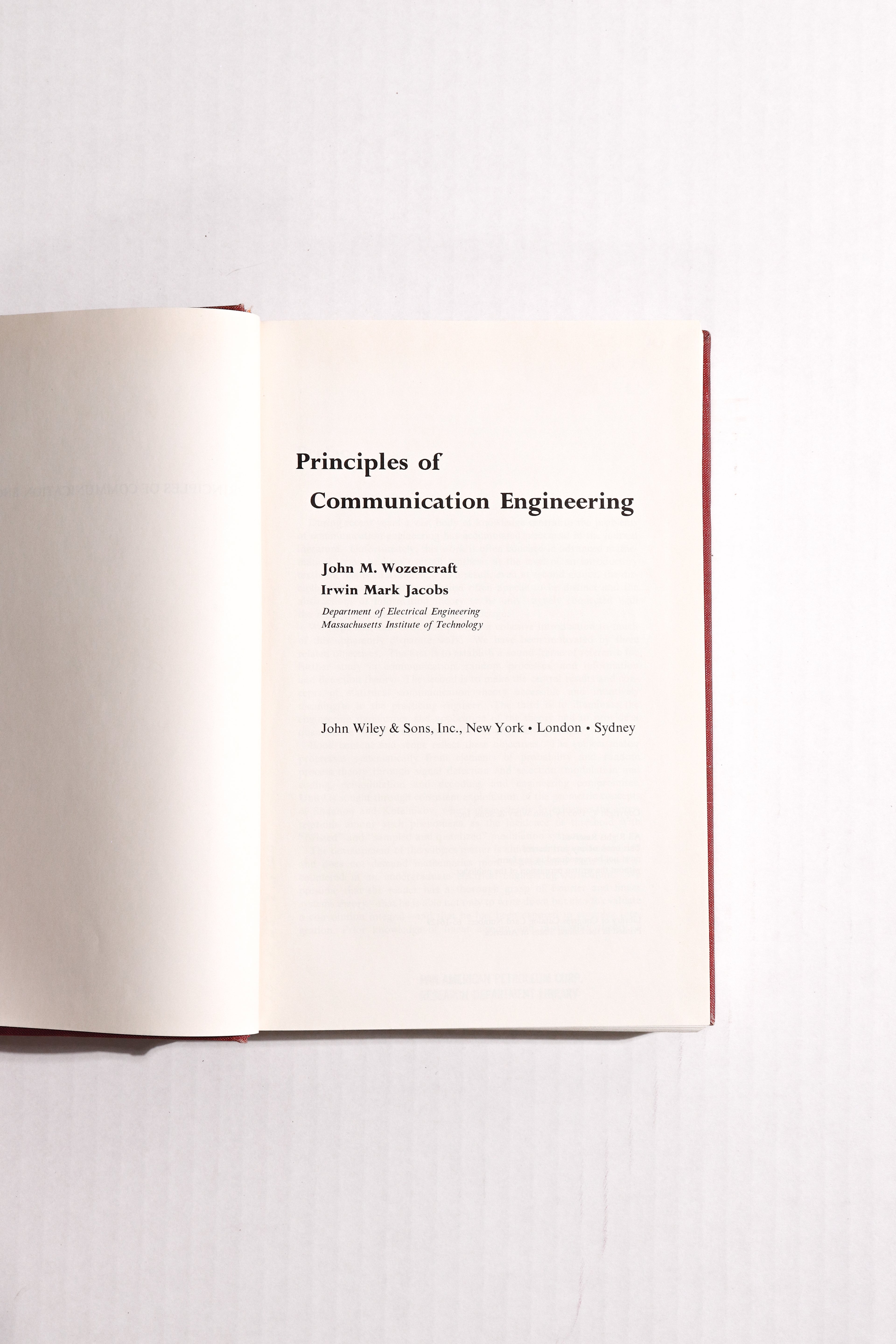 Principles of Communication Engineering