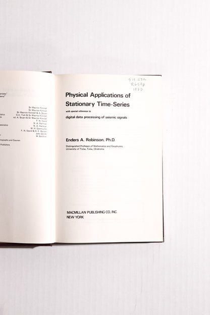 Physical Applications of Stationary Time-Series