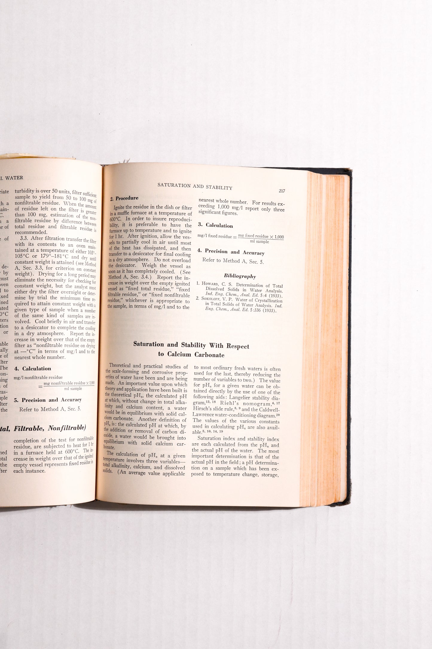Standard Methods for the Examination of Water and Wastewater, Eleventh Edition, 1960, APHA, AWWA, WPCF