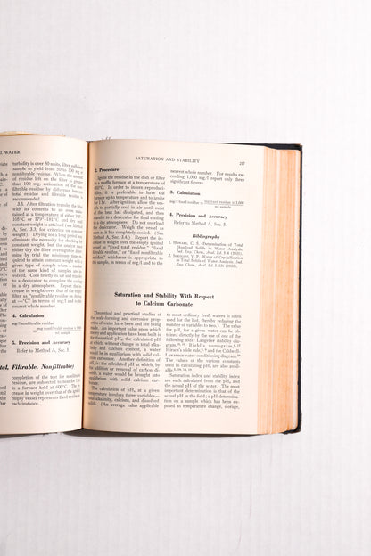 Standard Methods for the Examination of Water and Wastewater, Eleventh Edition, 1960, APHA, AWWA, WPCF