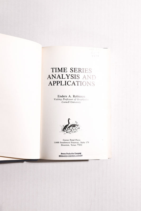 Time Series Analysis