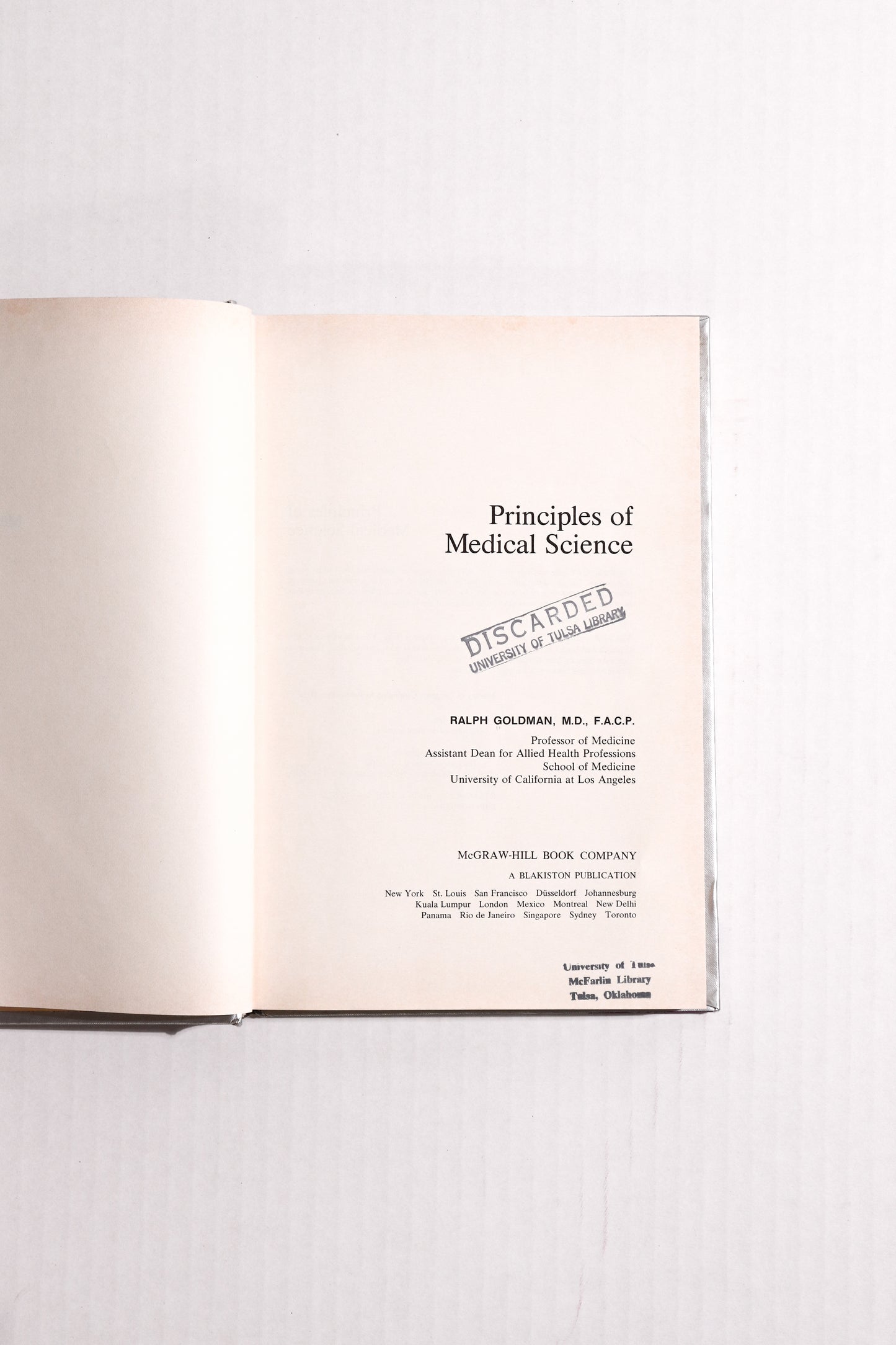 Principles of Medical Science