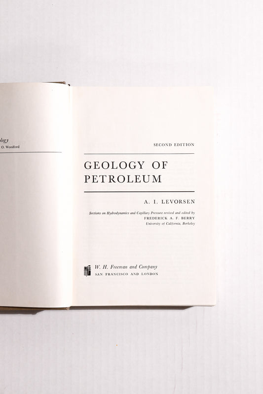 Geology of Petroleum: Second Ed.