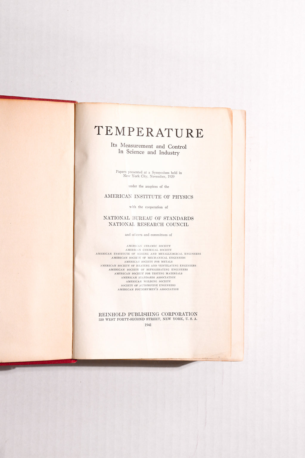 Temperature: Its Measurement and Control in Science and Industry