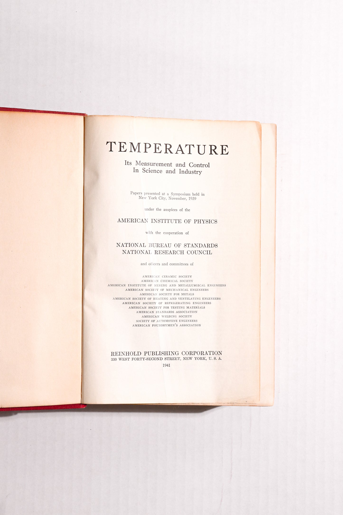 Temperature: Its Measurement and Control in Science and Industry
