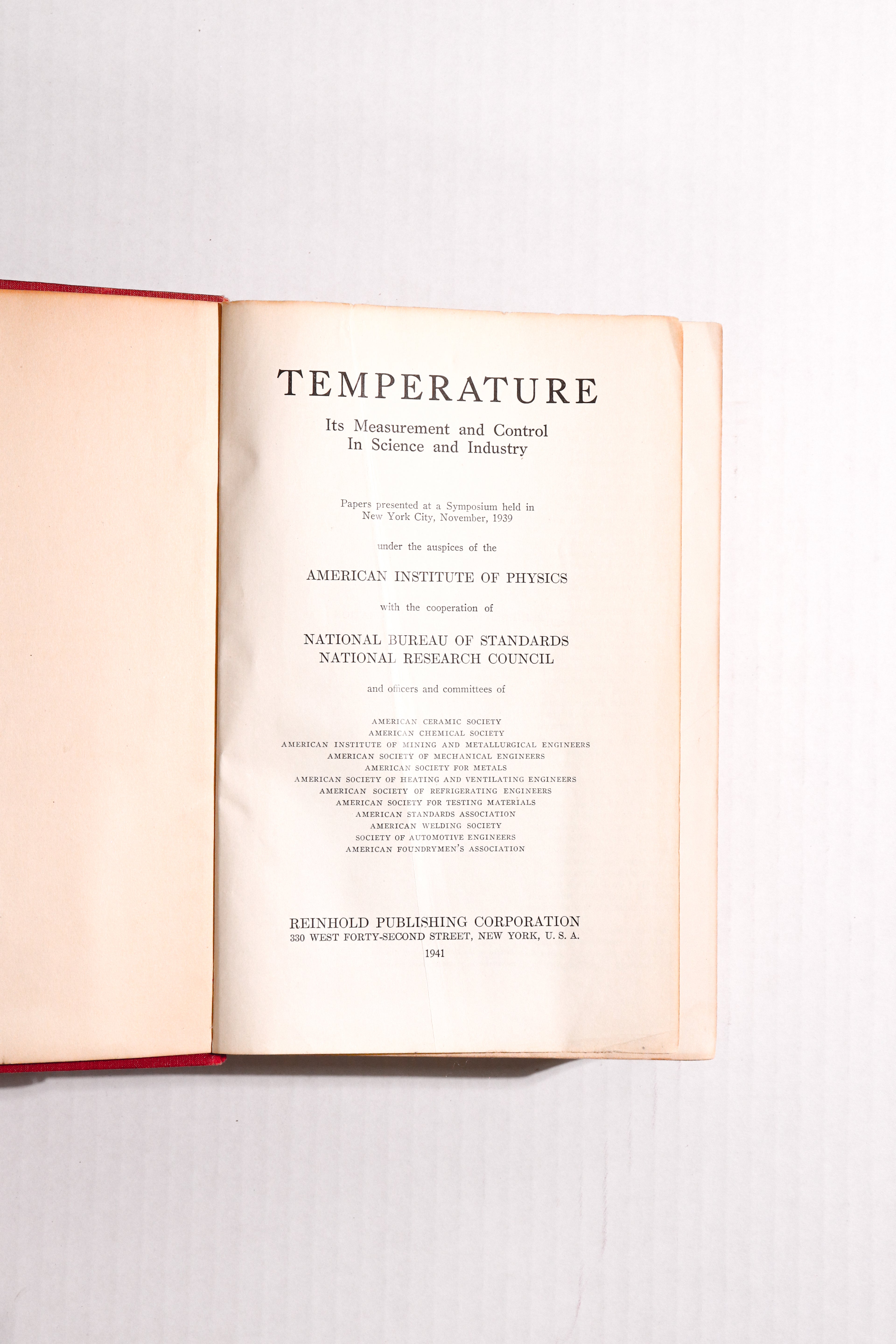 Temperature: Its Measurement and Control in Science and Industry