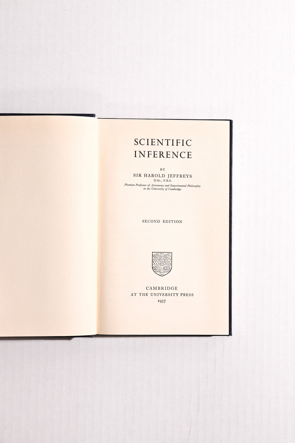 Scientific Inference: Second Edition, Sir Harold Jeffreys