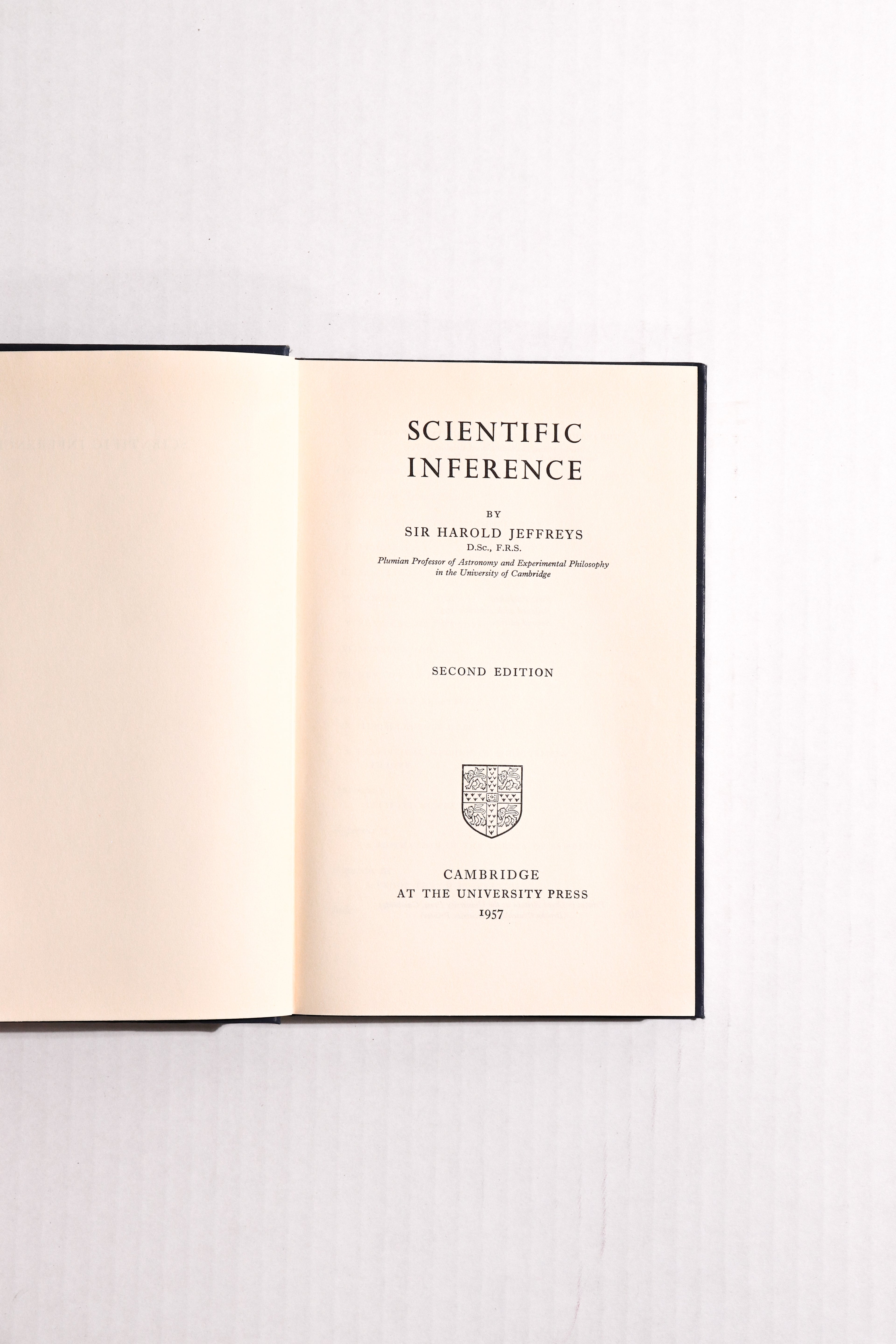 Scientific Inference: Second Edition, Sir Harold Jeffreys