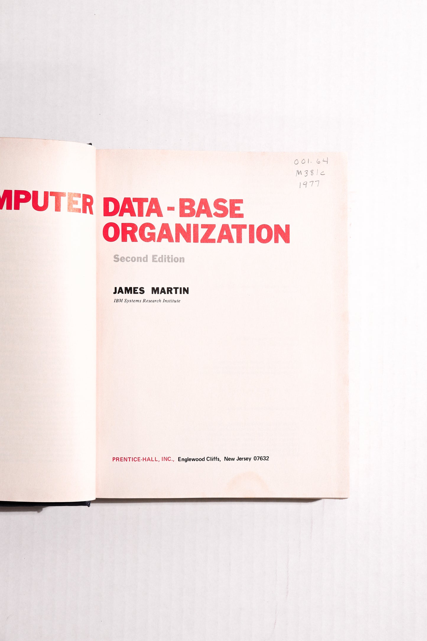 Computer Data-Base Organization