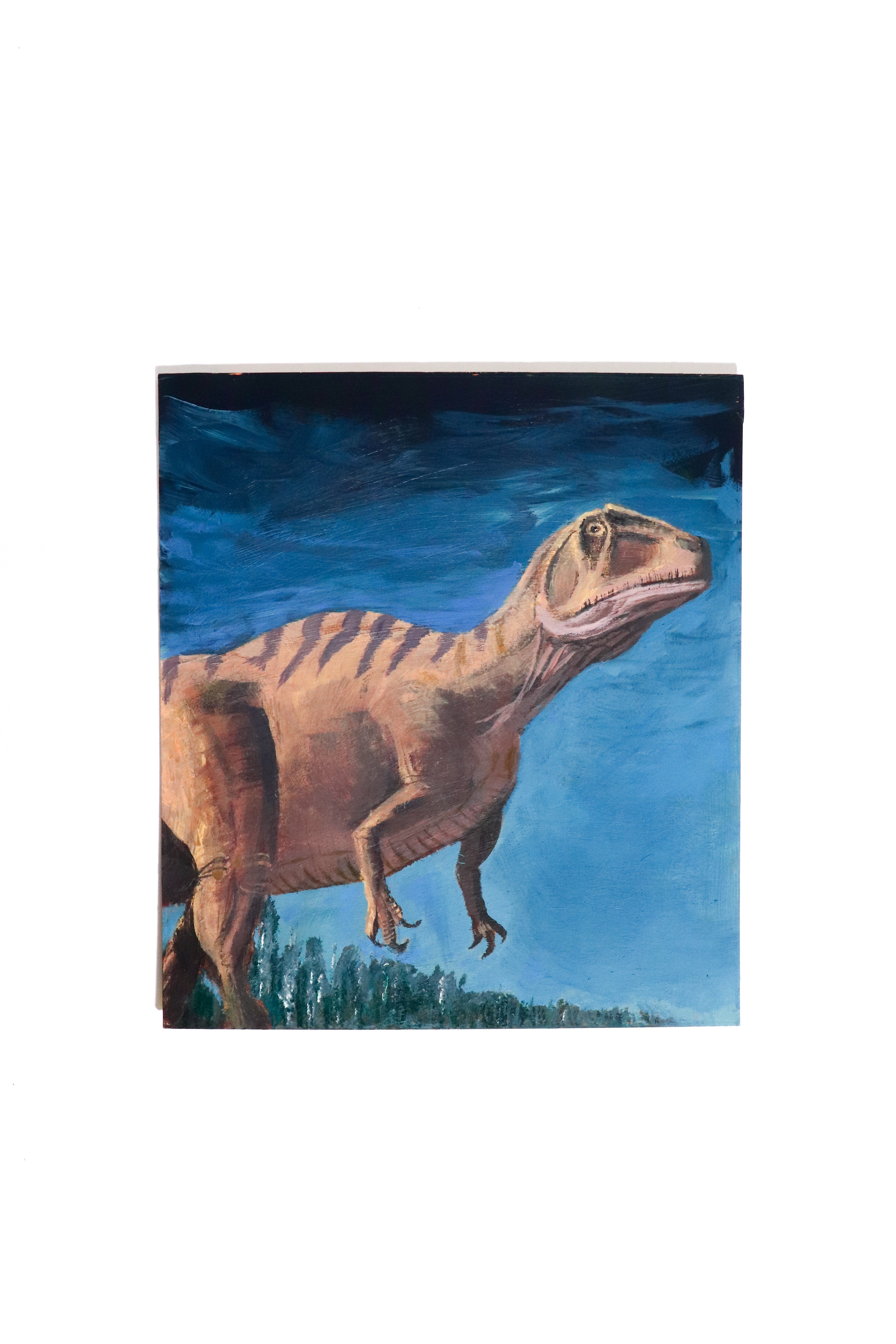 Fukuiraptor kitadaniensis Dinosaur Painting | Original Acrylic Art