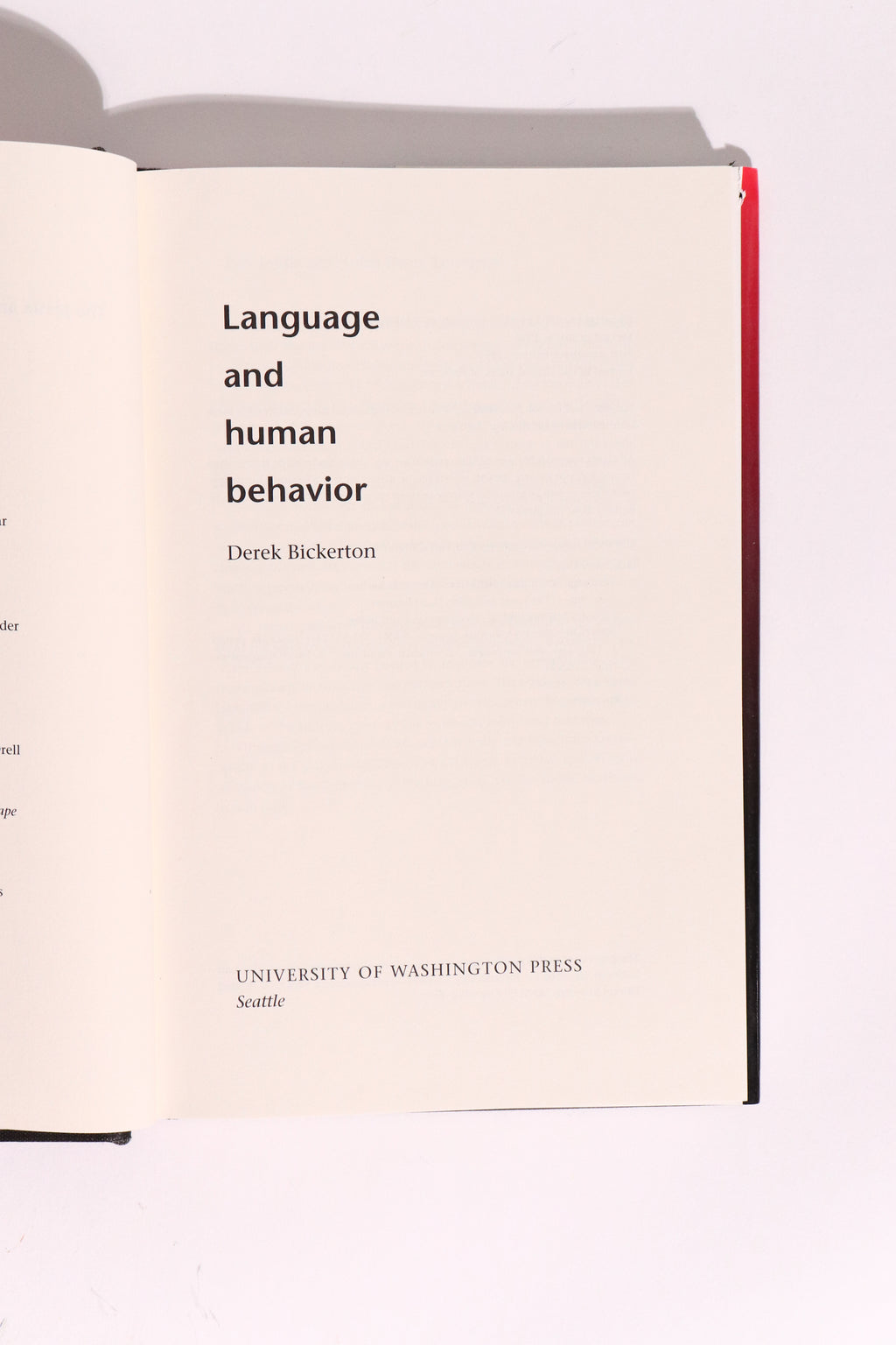 Language and Human Behavior