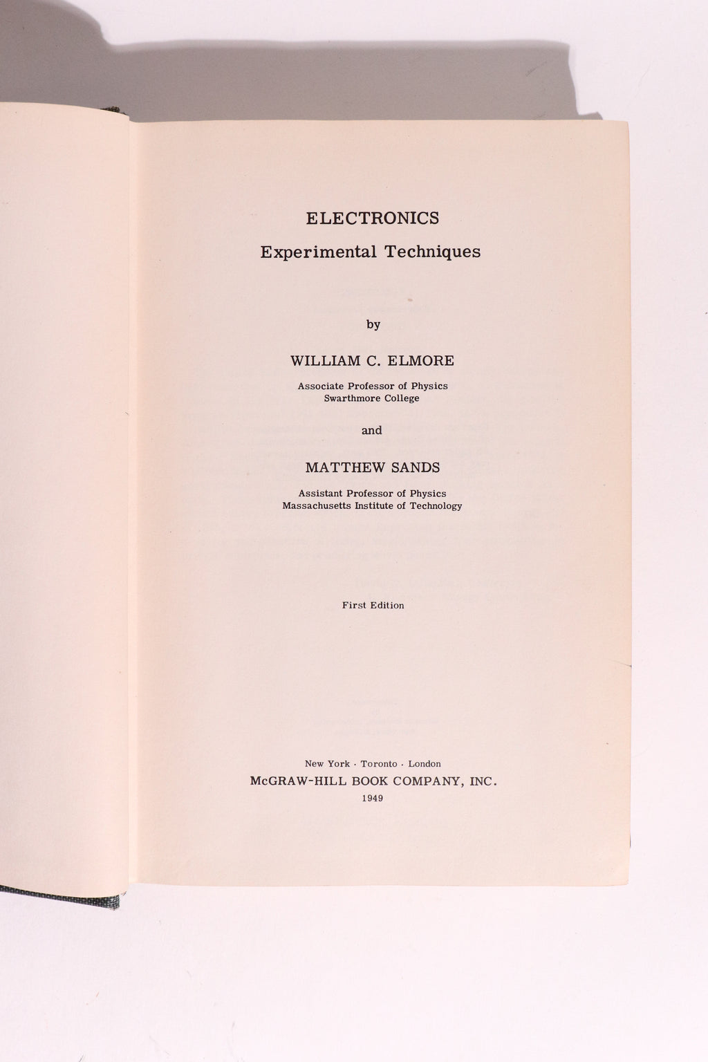 Electronics: Experimental Techniques, First Edition