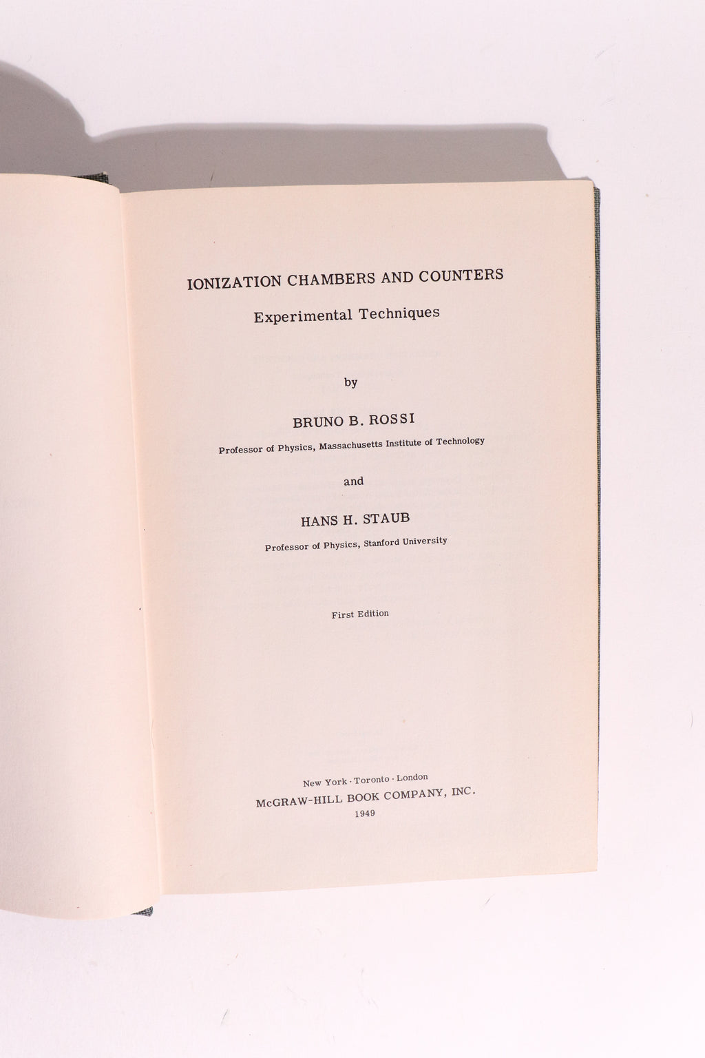 Ionization Chambers and Counters: Experimental Techniques