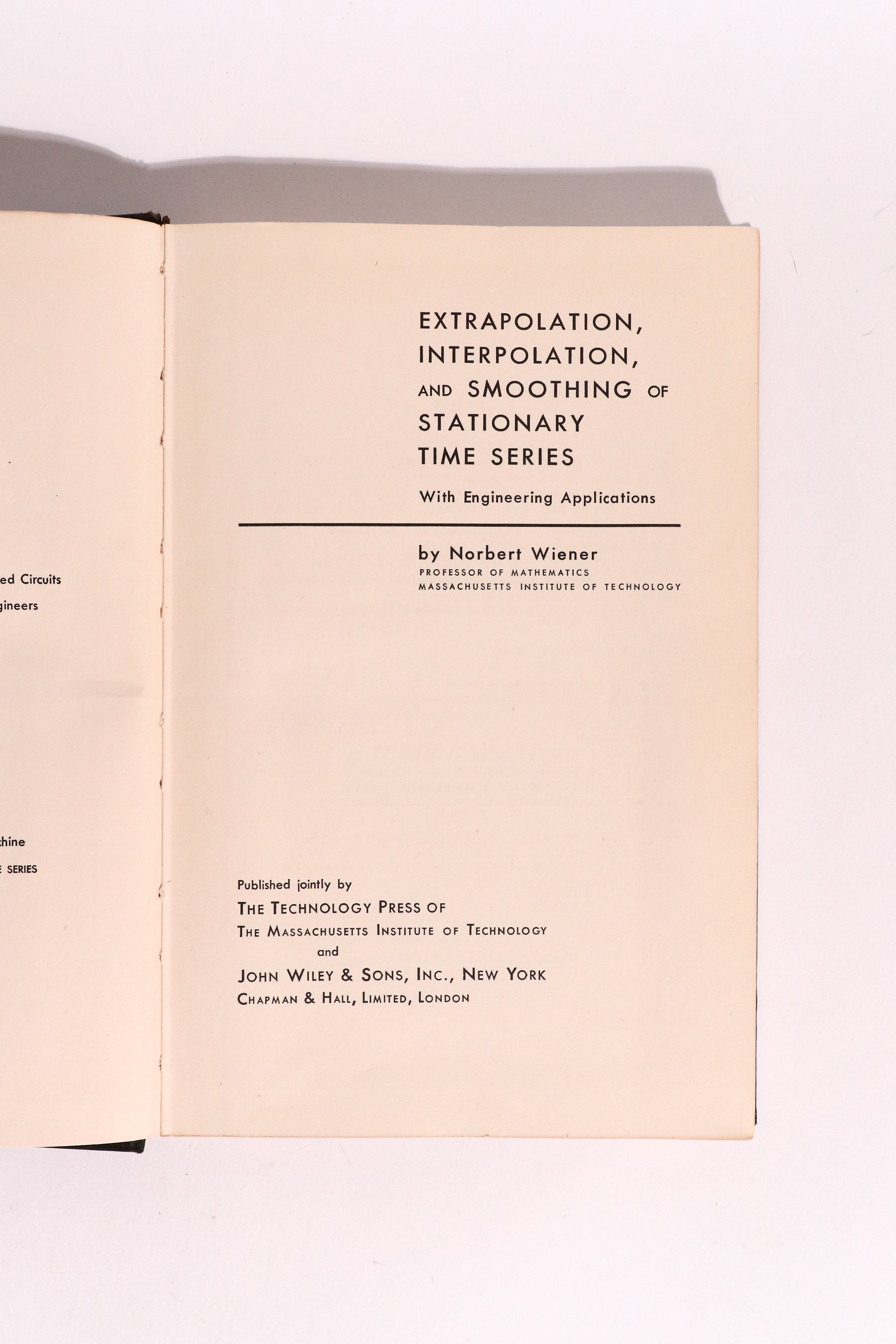 Extrapolation, Interpolation, and Smoothing of Stationary Time Series