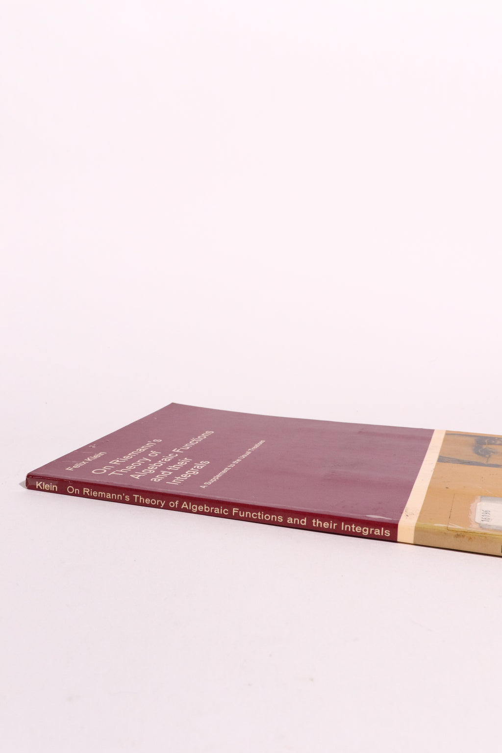 On Riemann's Theory of Algebraic Functions and Their Integrals — Felix Klein