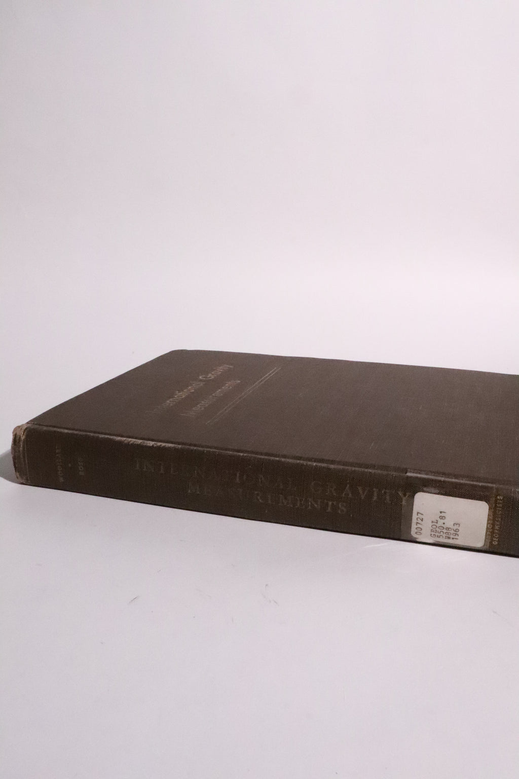 International Gravity Measurements — Woollard & Rose, 1963