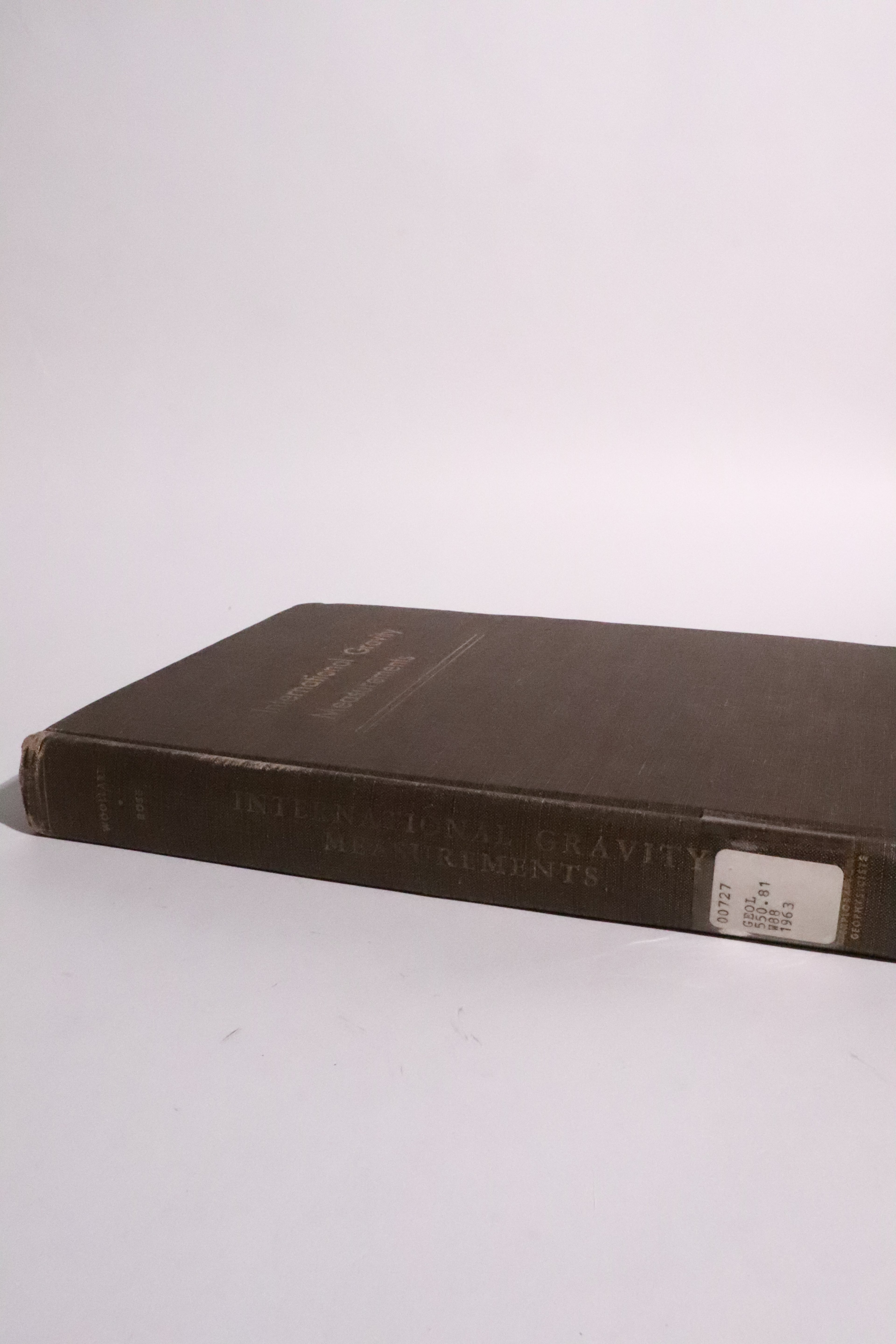 International Gravity Measurements — Woollard & Rose, 1963