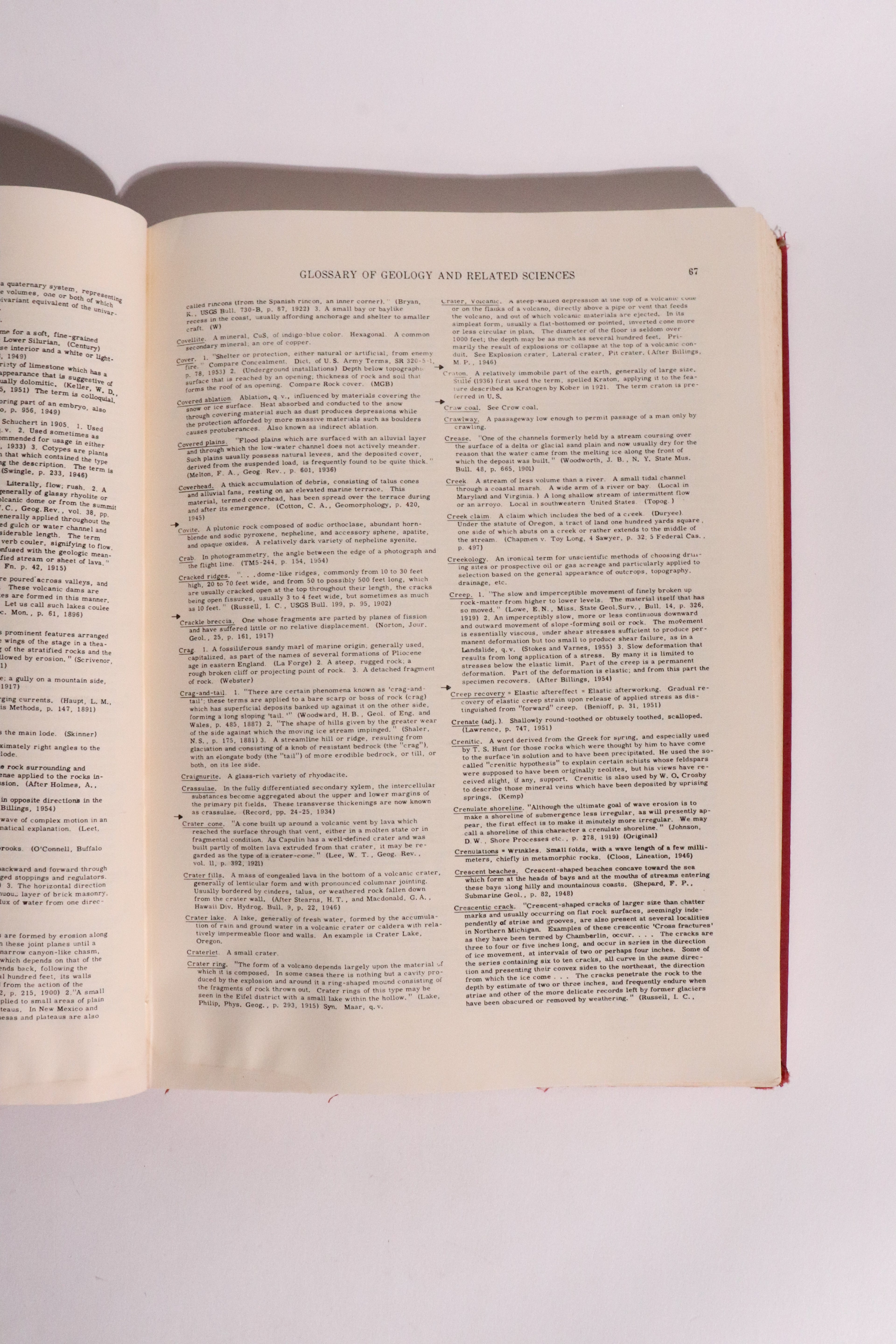 Glossary of Geology and Related Sciences w/ Supplement – American Geological Institute – 1962