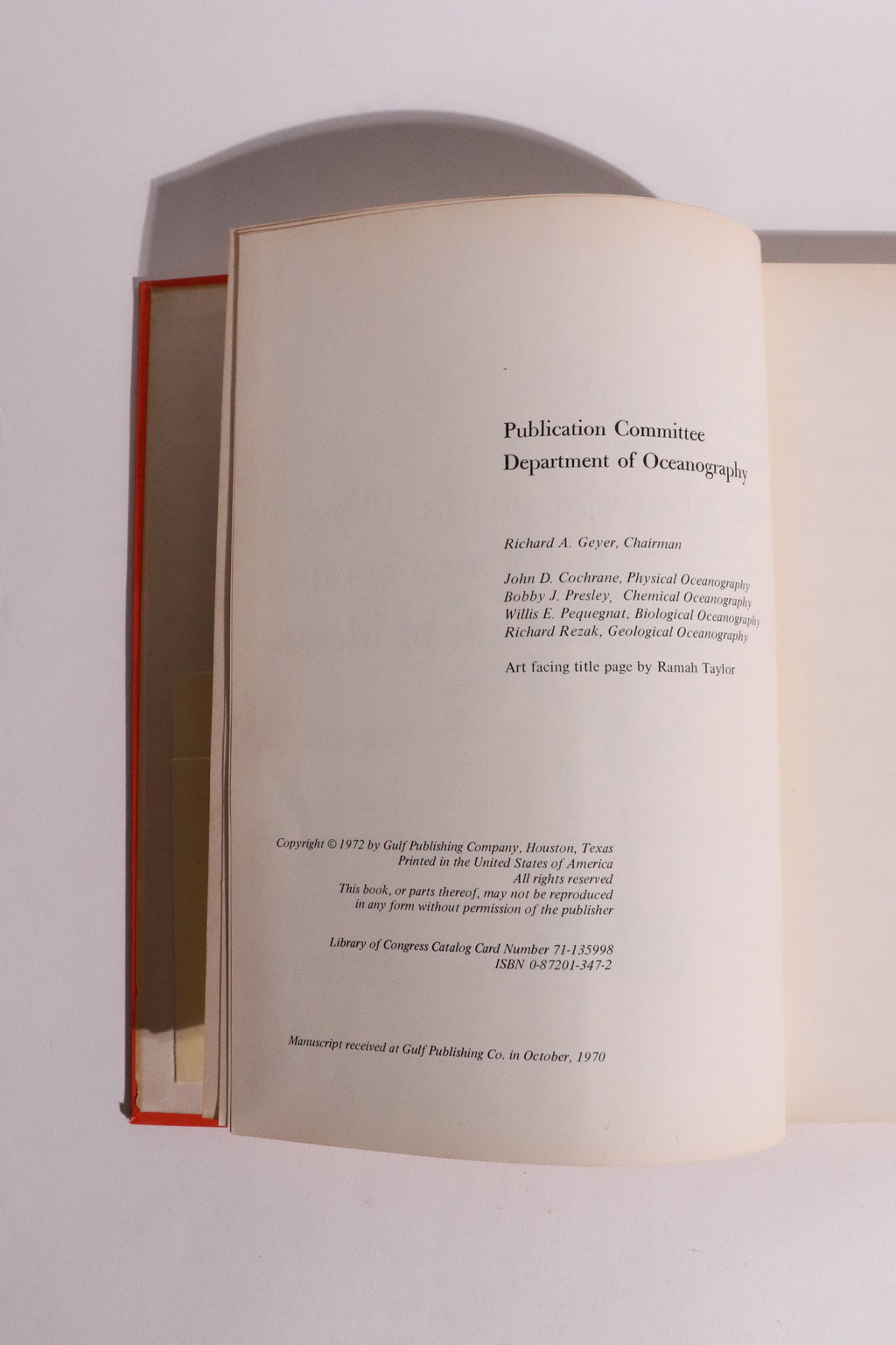 Contributions on the Physical Oceanography of the Gulf of Mexico – Texas A&M – 1972