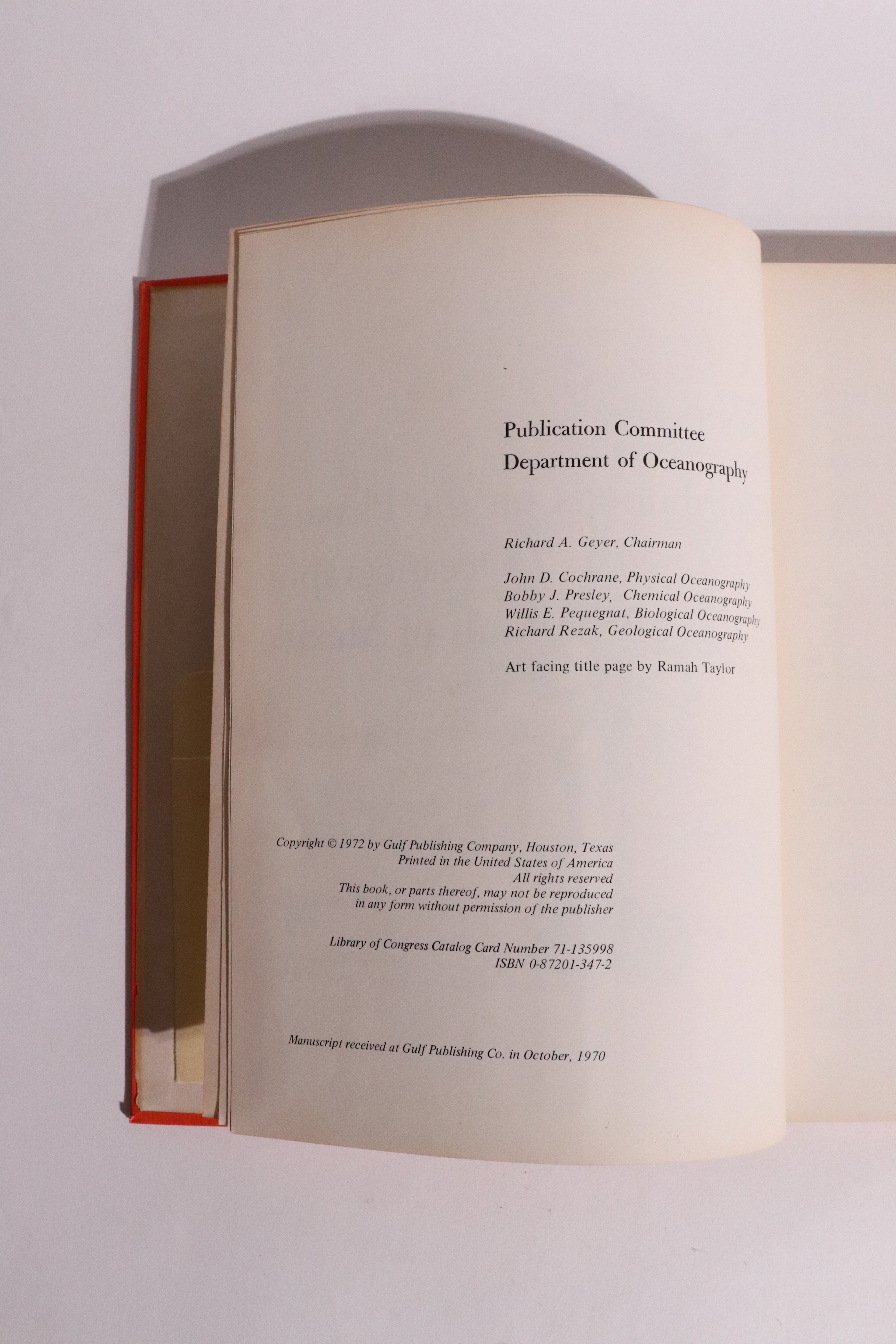 Contributions on the Physical Oceanography of the Gulf of Mexico – Texas A&M – 1972