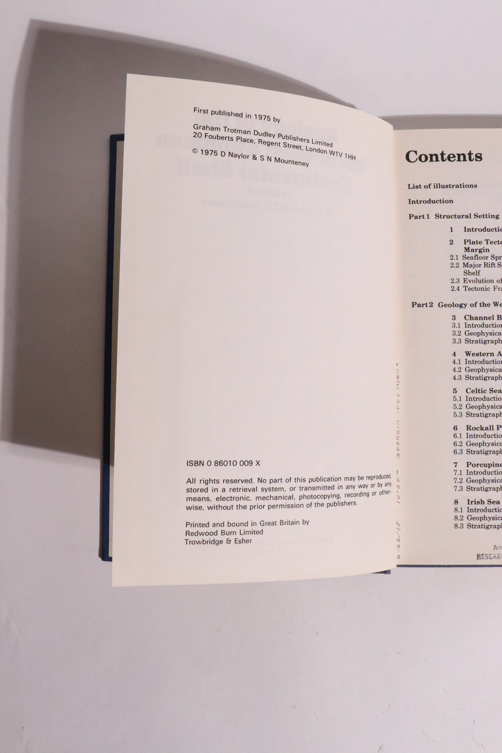 Geology of the North-West European Continental Shelf Vol. 1 – Naylor & Mounteney – 1975
