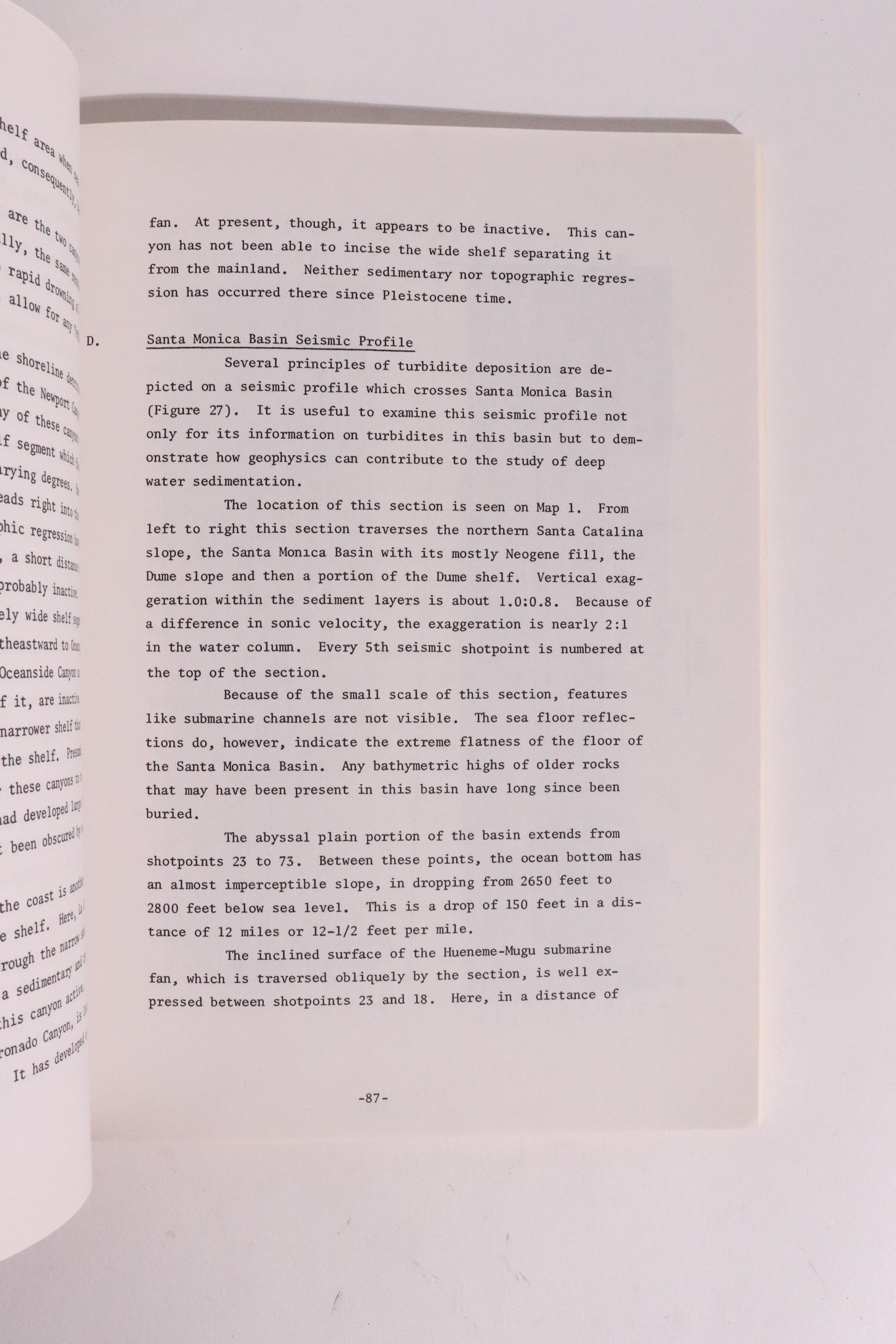 Deep-Water Oil Sand Reservoirs — Vintage Scripps Marine Geology Course, 1982