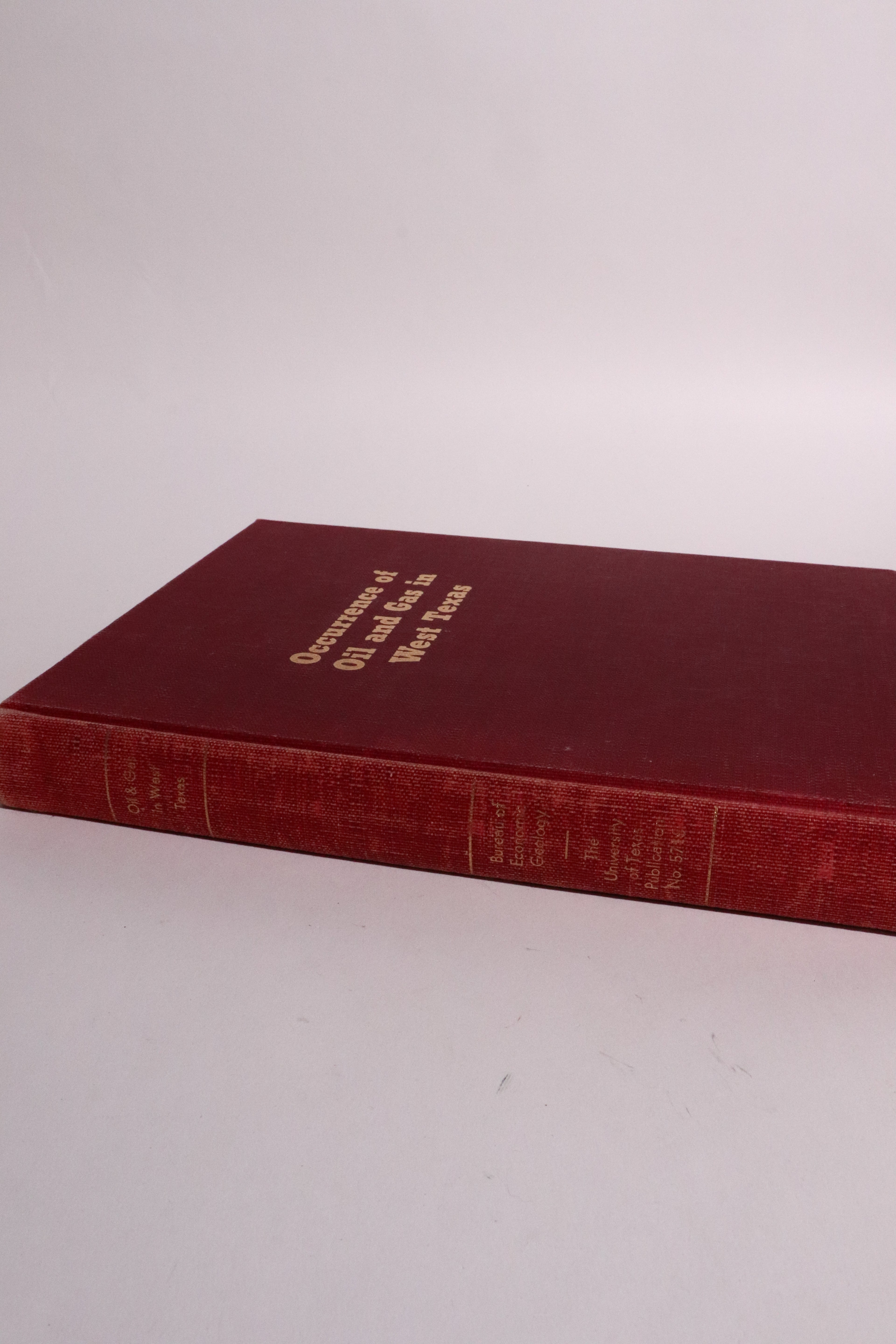 Occurrence of Oil and Gas in West Texas – Frank A. Herald – UT Bureau Economic Geology 1957