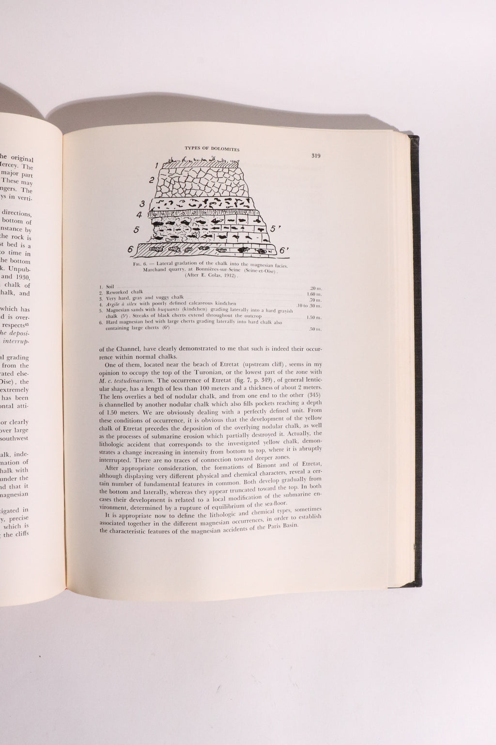 Sedimentary Rocks of France: Carbonate Rocks (Limestones and Dolomites) — Lucien Cayeux, First English Edition (1970)