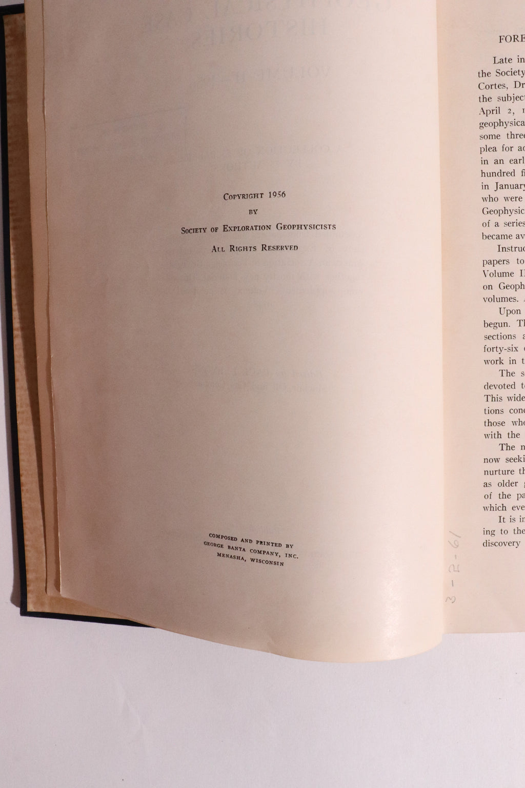 Geophysical Case Histories, Volume II - First Edition (1956)