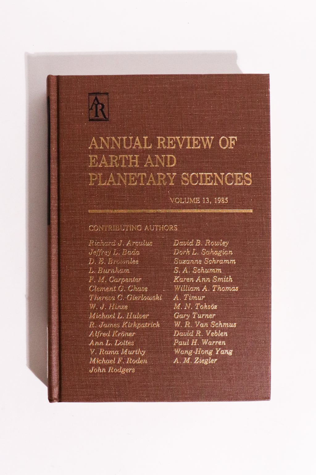 Annual Review of Earth and Planetary Sciences, Volume 13 (1985) — Cosmic Dust, Lunar Magma Ocean & Ancient Earth