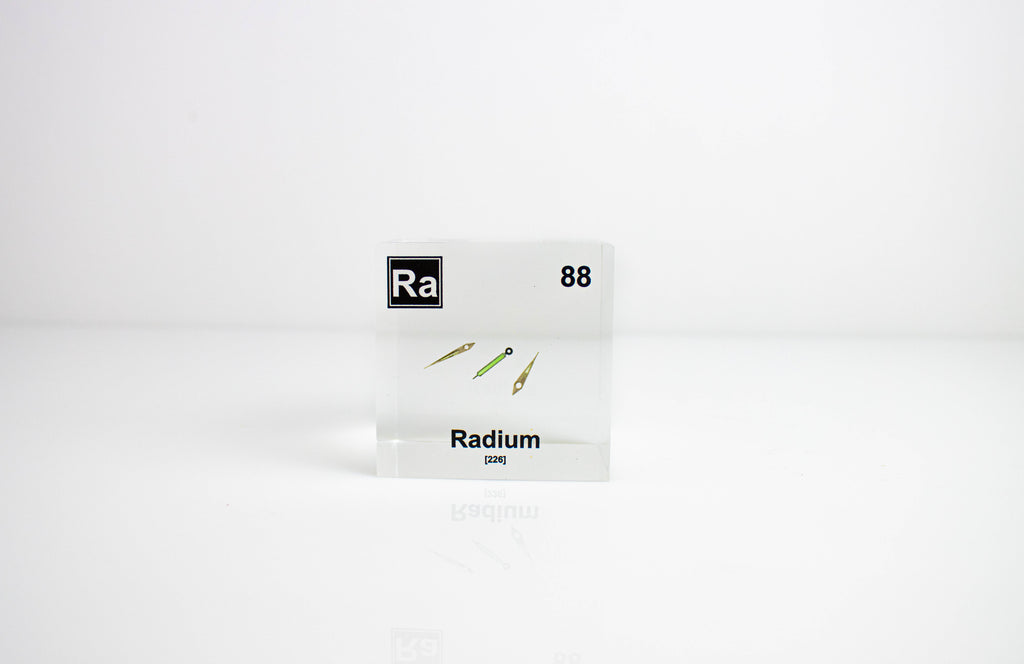Radium Element Cube - 2" Acrylic Display - Atomic Number 88